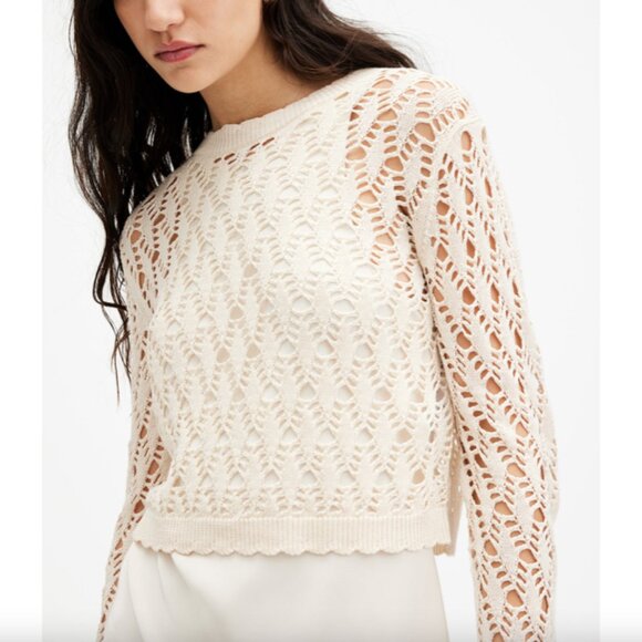 AllSaints Erin Crochet Sweater - Picture 1 of 5